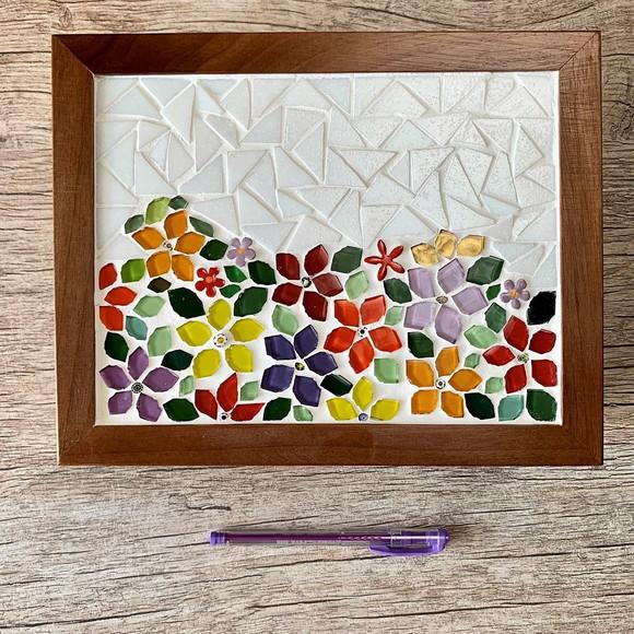 Caixa de Chá em Mosaico Primavera