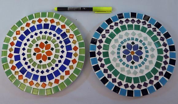 Descanso de Panelas em Mosaico Mandala Floral