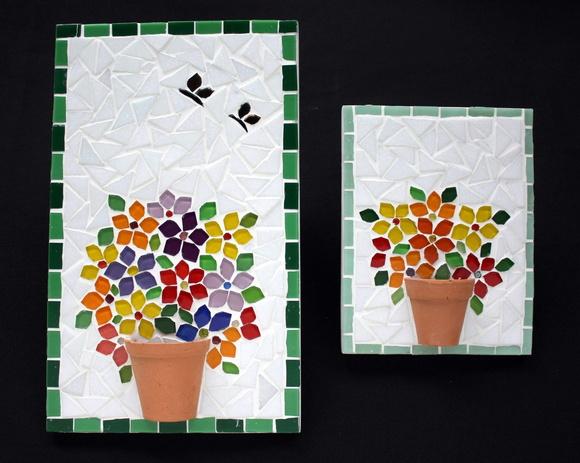 Jogo de Quadrinhos Florido em Mosaico