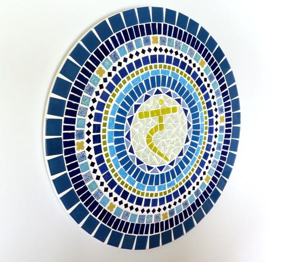 Mandala Chakra Plexo Solar em Mosaico