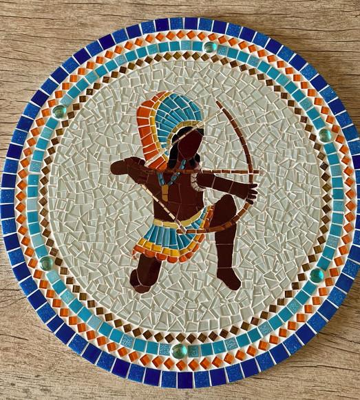 Mandala Caboclo Flecheiro em Mosaico Área Externa