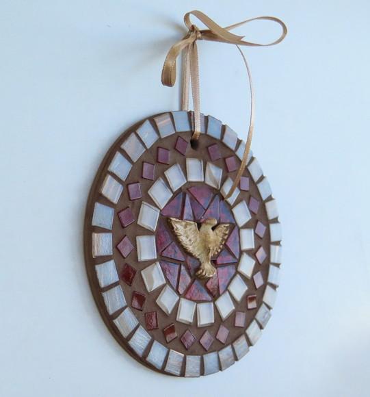 Mandala Divino em Mosaico Mini Marrom