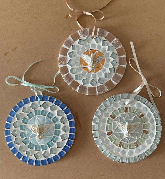Mandala Divino em Mosaico Mini Rosé