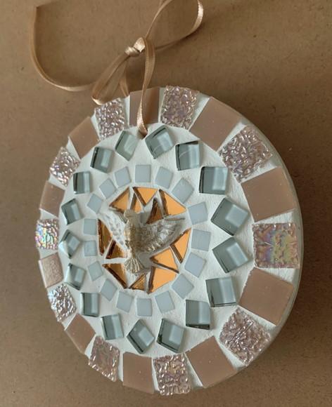 Mandala Divino em Mosaico Mini Rosé