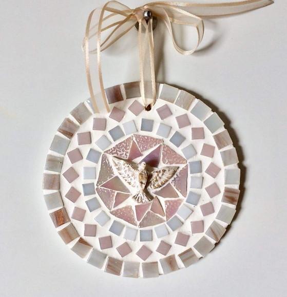 Mandala Divino em Mosaico Mini Rosé