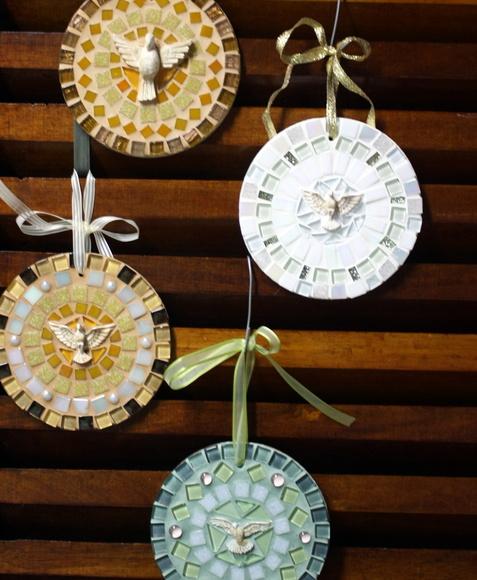 Mandala Divino em Mosaico Mini Verde