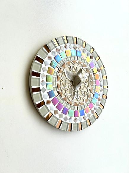 Mandala Divino em Mosaico Perolada