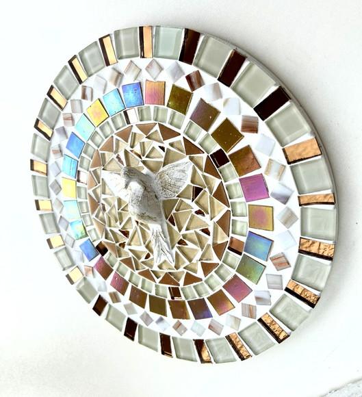 Mandala Divino em Mosaico Perolada