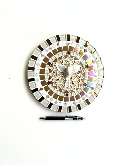 Mandala Divino em Mosaico Perolada