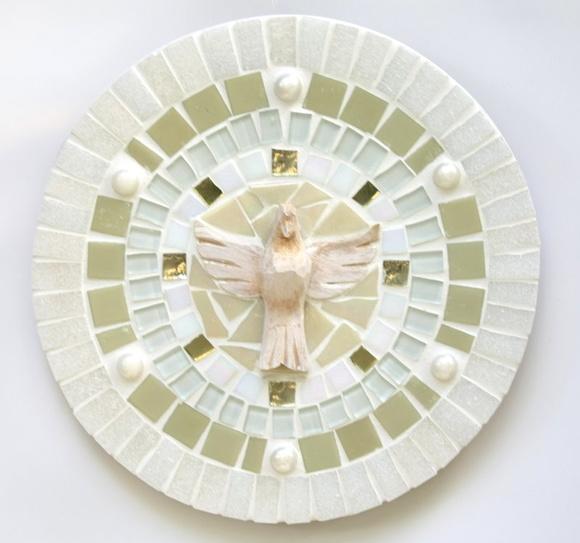 Mandala Divino em Mosaico Perolada