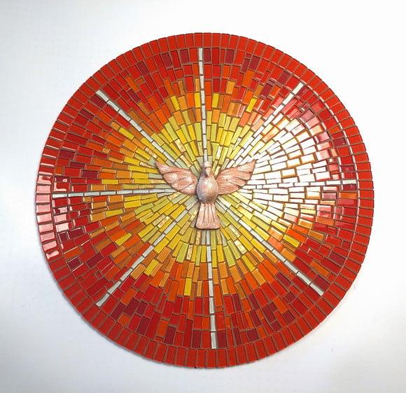 Mandala Divino em Mosaico Raios