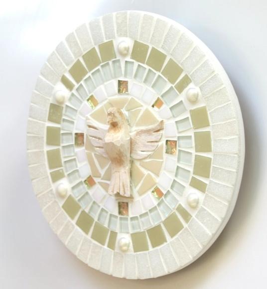 Mandala Divino em Mosaico Perolada