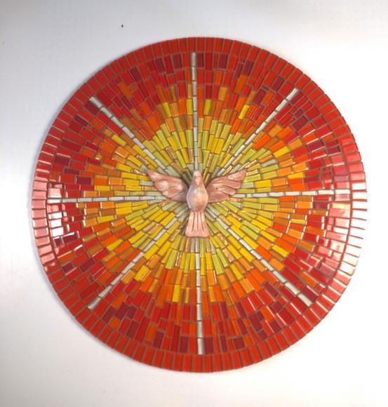 Mandala Divino em Mosaico Raios