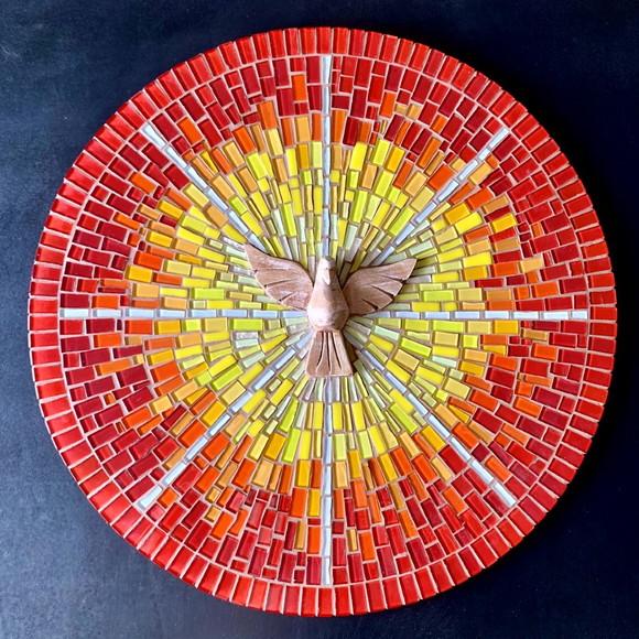 Mandala Divino em Mosaico Raios