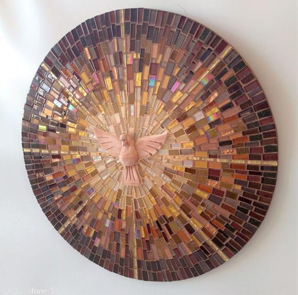 Mandala Divino em Mosaico Raios Terra