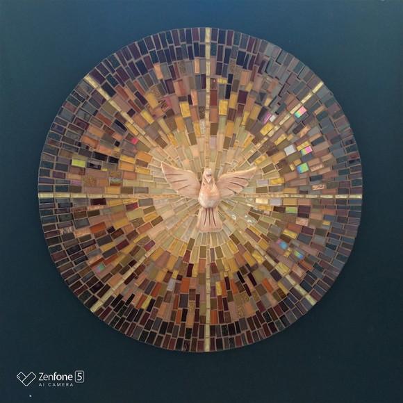 Mandala Divino em Mosaico Raios Terra