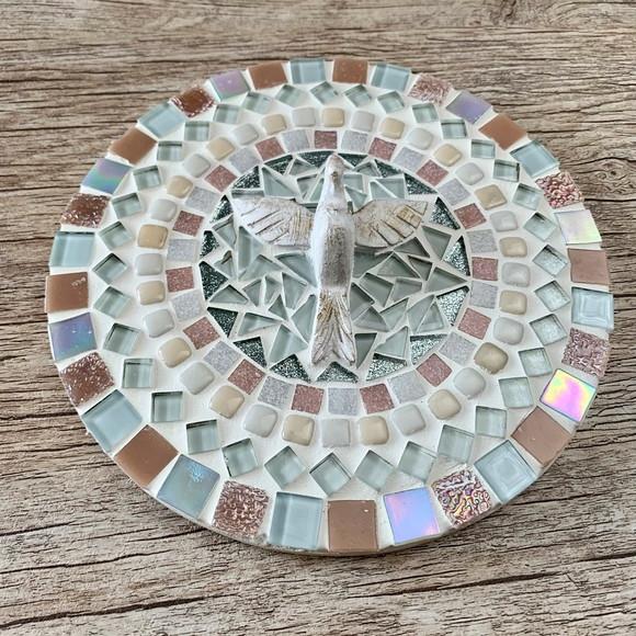 Mandala Divino Espírito Mosaico Rosé