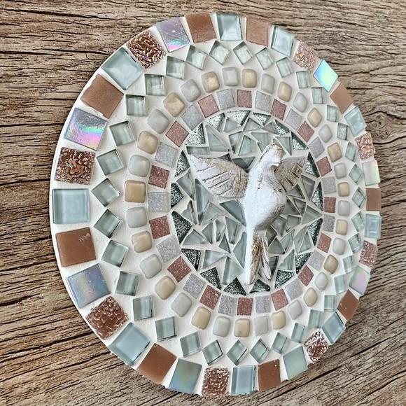 Mandala Divino Espírito Mosaico Rosé