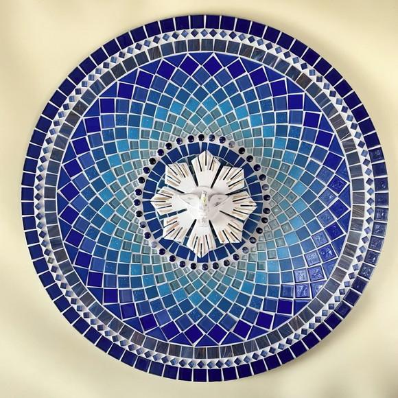 Mandala Divino Espírito Santo Azul Fractal