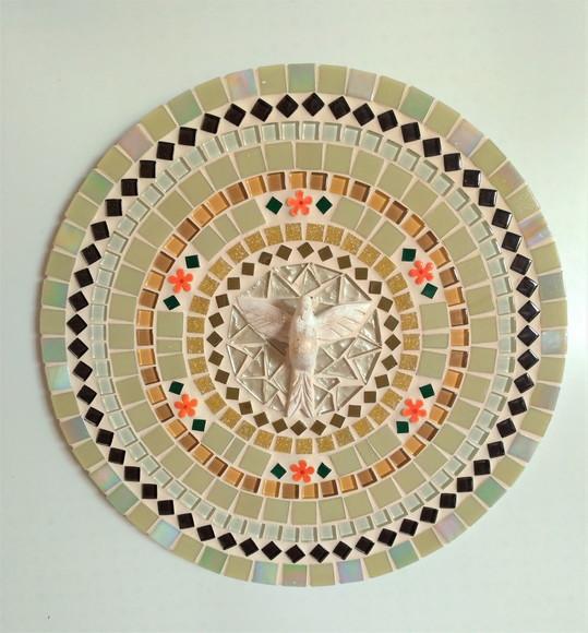 Mandala Divino Espírito Santo Bege 30