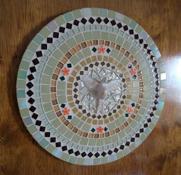 Mandala Divino Espírito Santo Bege 30