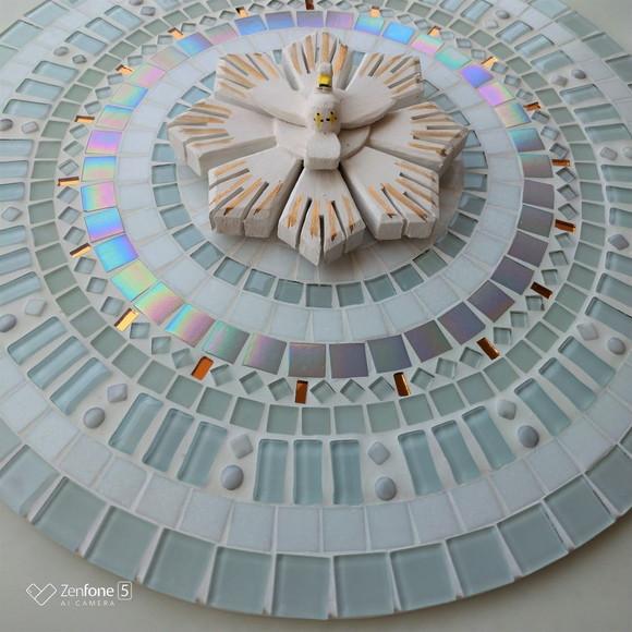 Mandala Divino Espírito Santo Branca 50