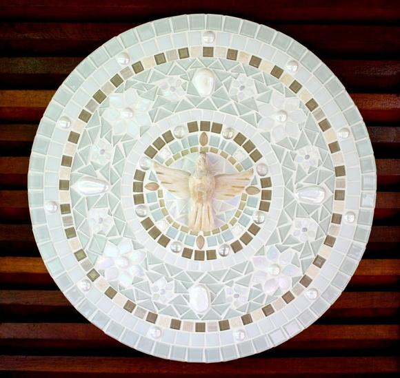 Mandala Divino Espírito Santo Branca 50