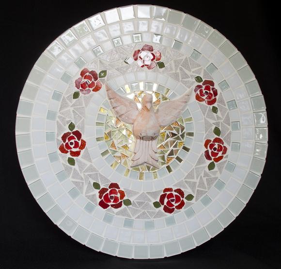 Mandala Divino Espírito Santo com Rosas