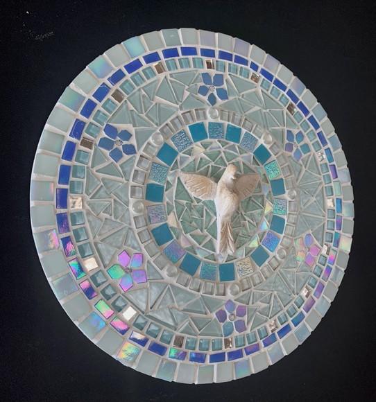 Mandala Divino Espírito Santo em Mosaico