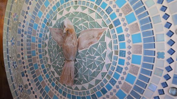 Mandala Divino Espírito Santo em Mosaico
