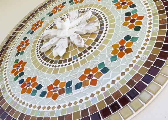 Mandala Divino Espírito Santo em Mosaico