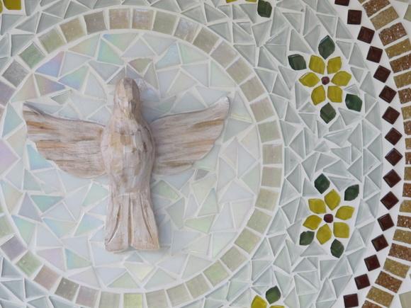 Mandala Divino Espírito Santo em Mosaico