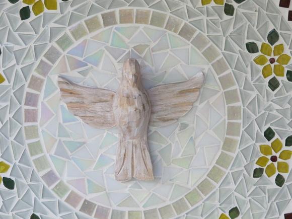 Mandala Divino Espírito Santo em Mosaico