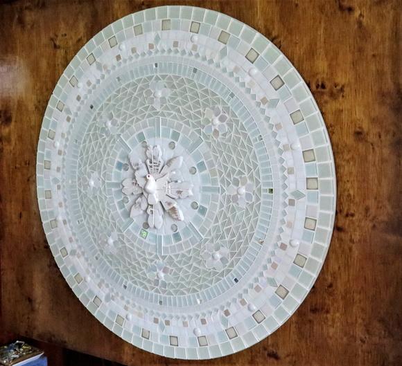 Mandala Divino Espírito Santo em Mosaico 80
