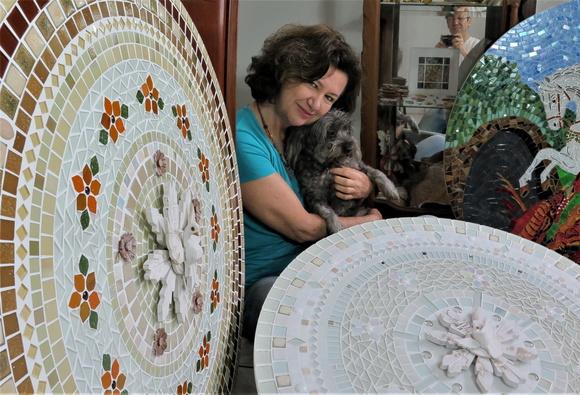 Mandala Divino Espírito Santo em Mosaico 80