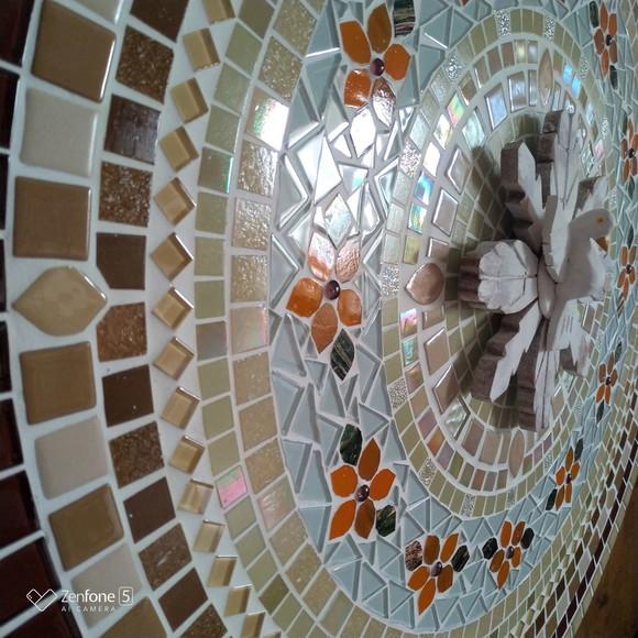 Mandala Divino Espírito Santo em Mosaico 80