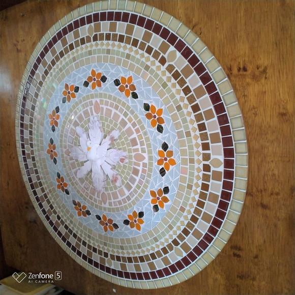 Mandala Divino Espírito Santo em Mosaico 80