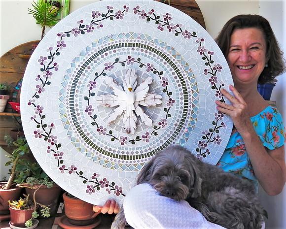 Mandala Divino Espírito Santo em Mosaico Cerejeiras