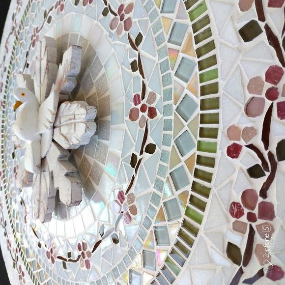 Mandala Divino Espírito Santo em mosaico cerejeiras 60