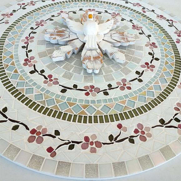 Mandala Divino Espírito Santo em Mosaico Cerejeiras 60