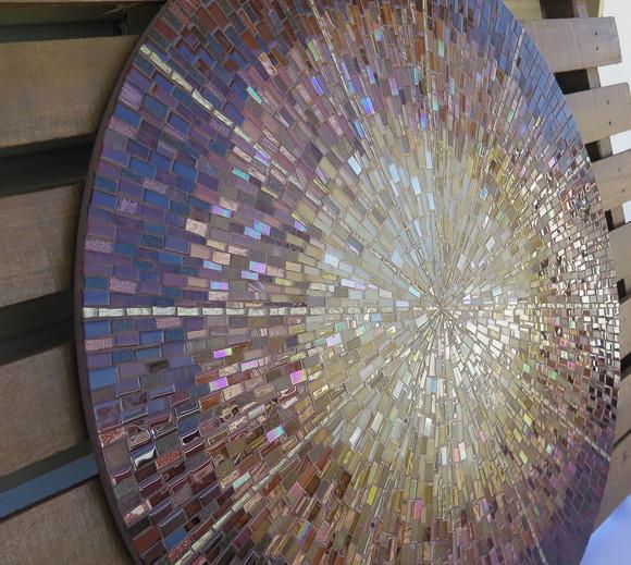 Mandala Divino Espírito Santo em Mosaico Raios