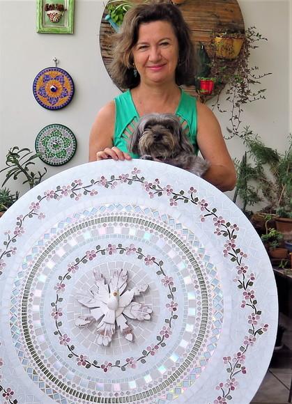 Mandala Divino Espírito Santo em Mosaico Cerejeiras 80