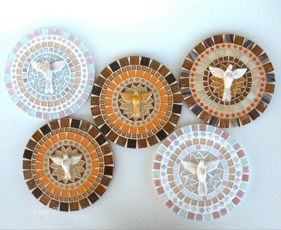 Mandala Divino Espírito Santo Mosaico Terra