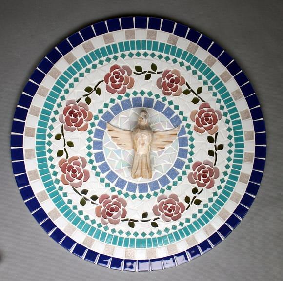 Mandala Divino Espírito Santo Rosas