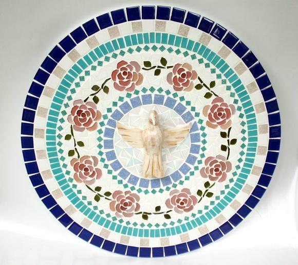 Mandala Divino Espírito Santo Rosas