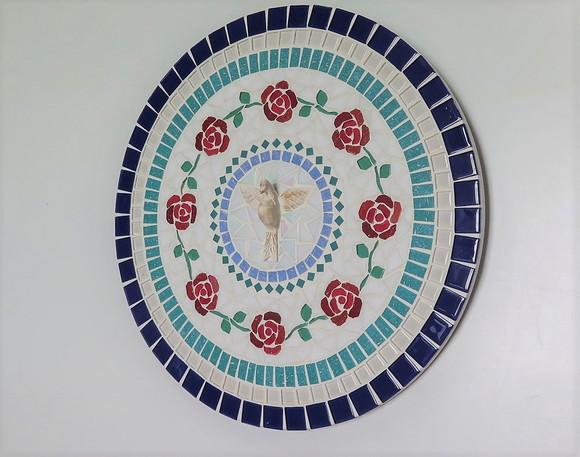 Mandala Divino Espírito Santo Rosas Vermelhas 40
