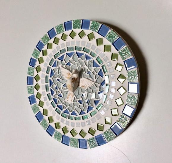 Mandala Divino Espírito Santo verde água