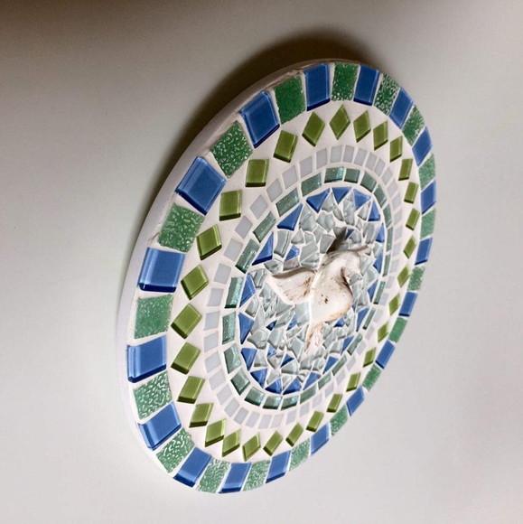 Mandala Divino Espírito Santo verde água