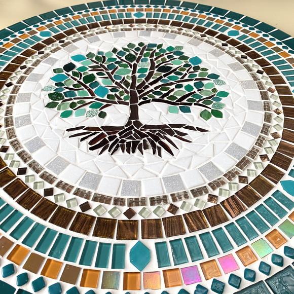 Mandala em mosaico Árvore da Vida