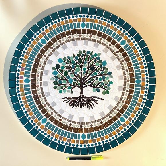 Mandala em mosaico Árvore da Vida